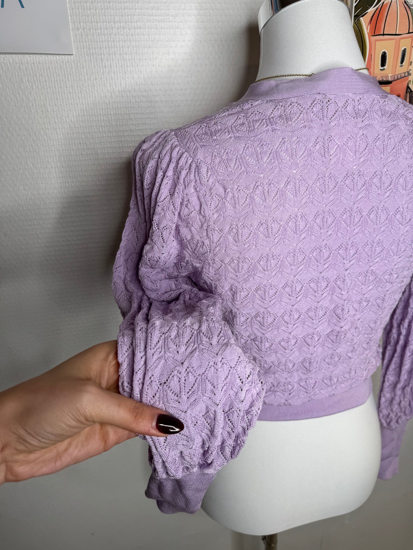 Cardigan Zara Lila taille 38