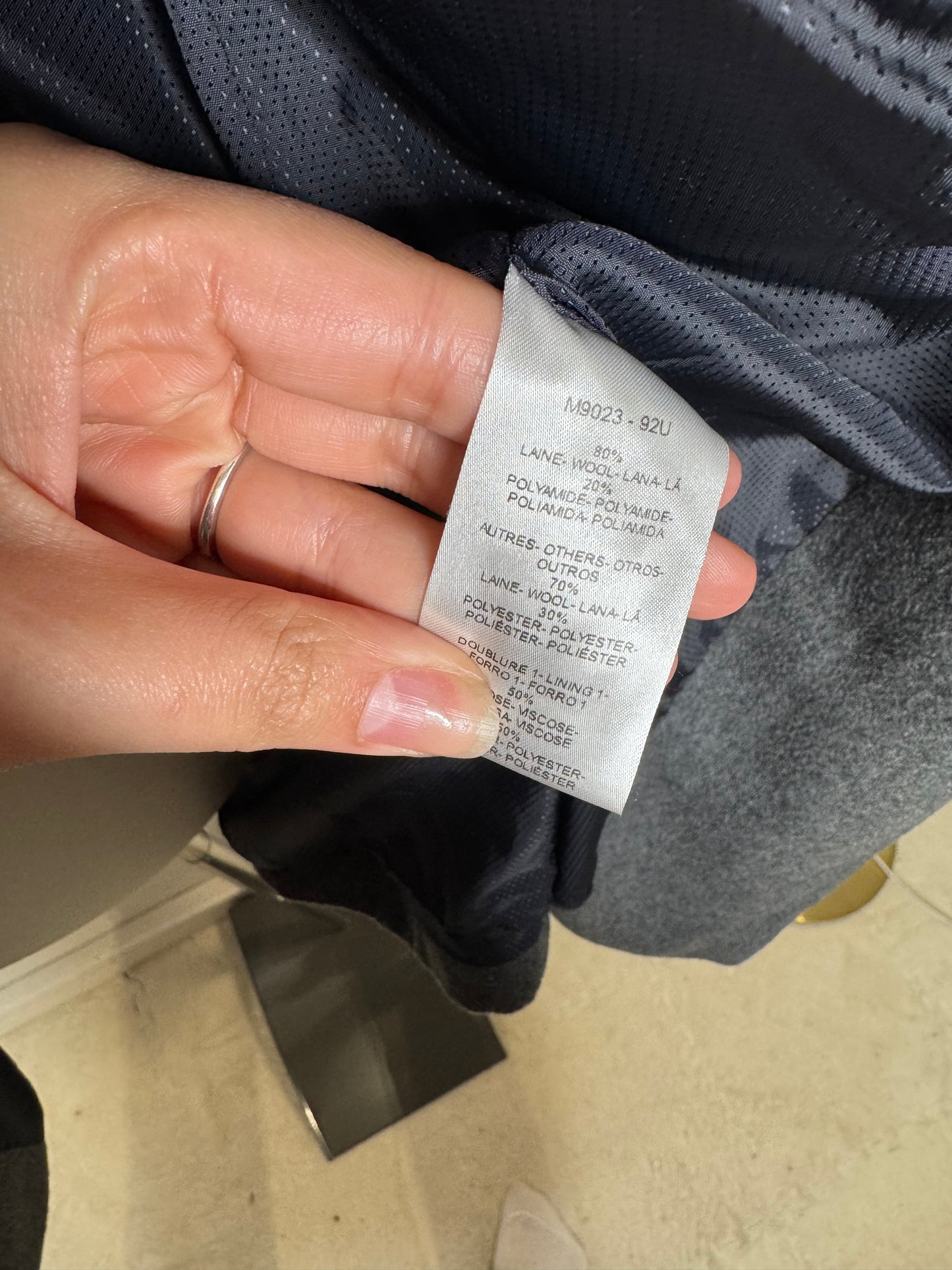 Manteau Caroll laine taille 40