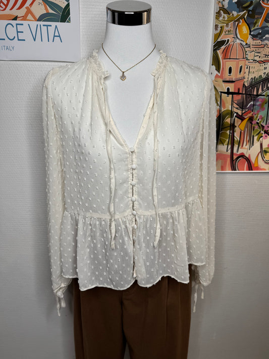Blouse crème Zara taille 38