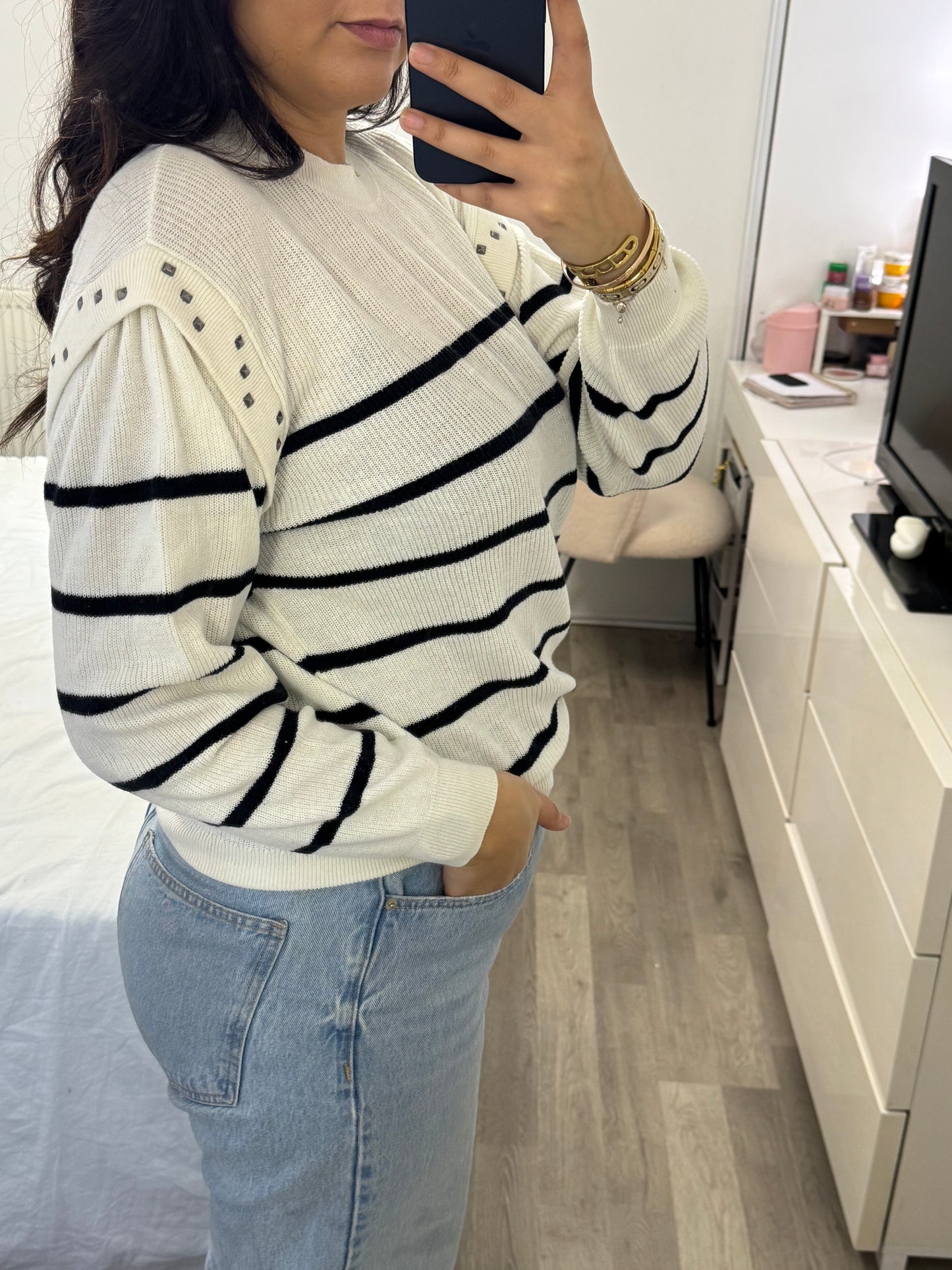 Pull IKKS marinière taille 36