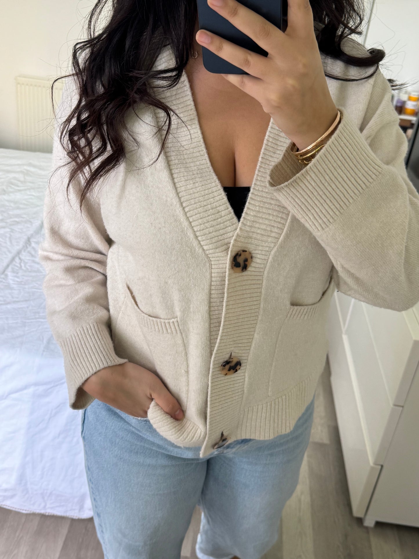 Cardigan H&M taille 34 oversize