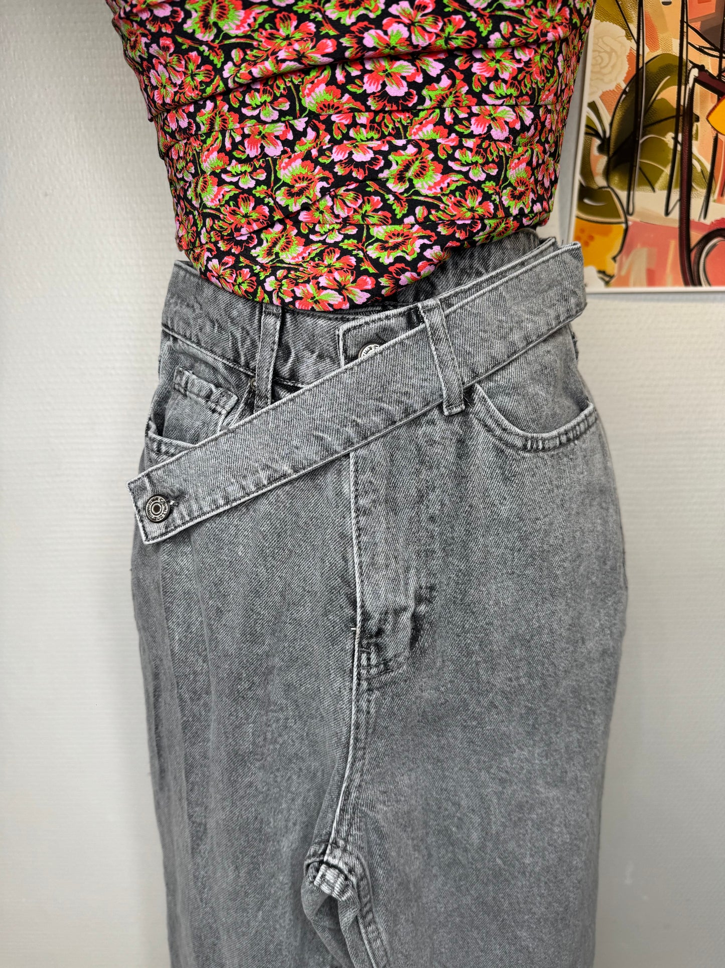 Jean asymétrique taille 34