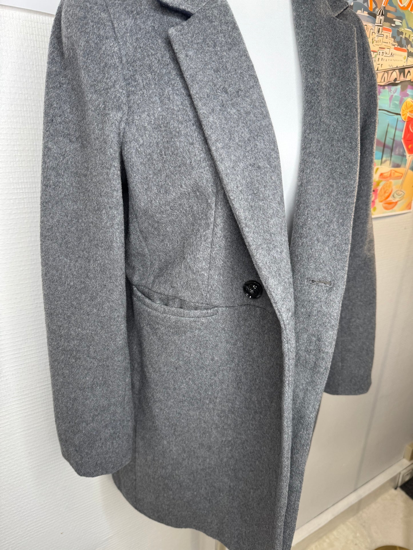 Manteau Caroll laine taille 40