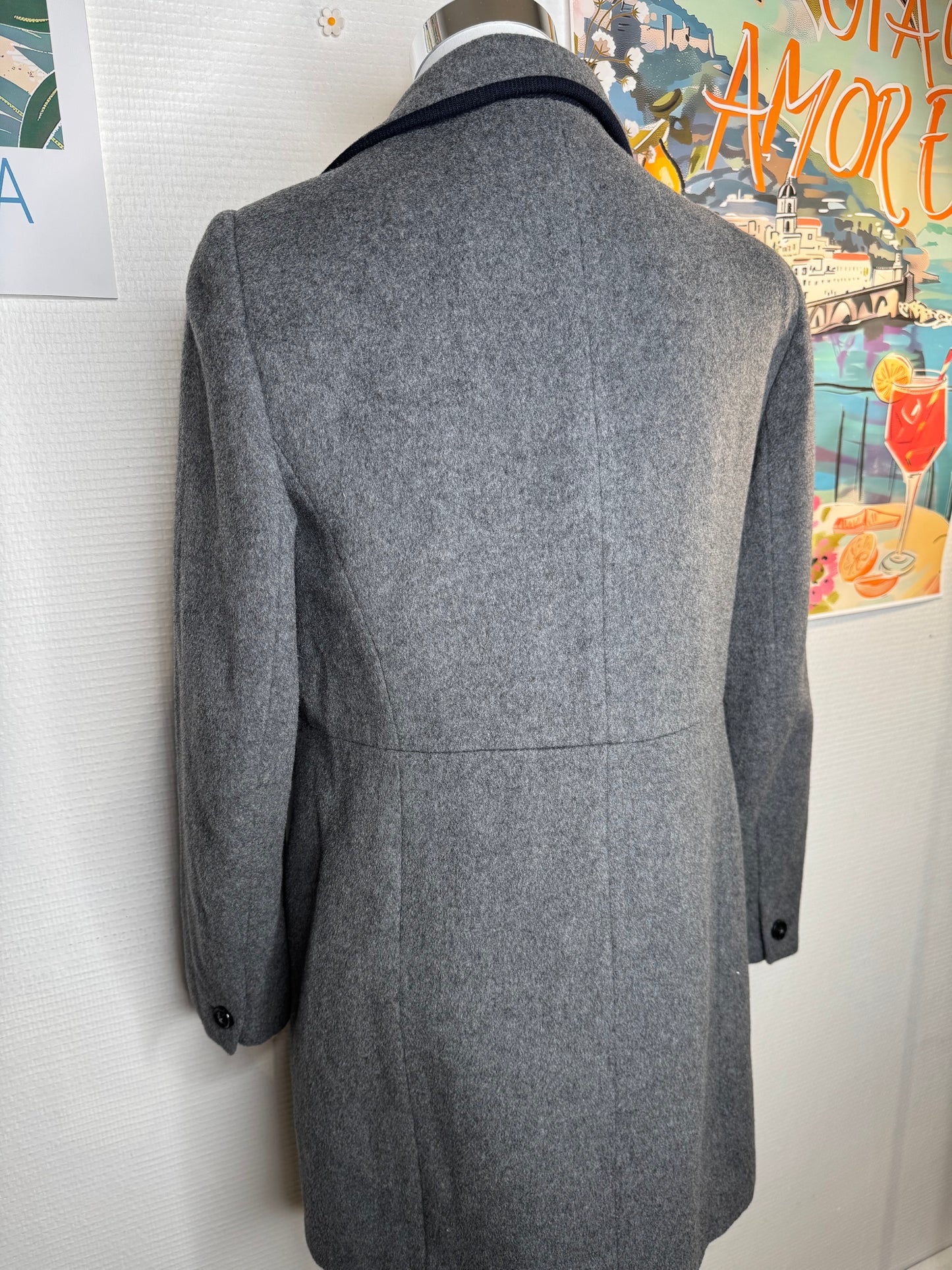 Manteau Caroll laine taille 40