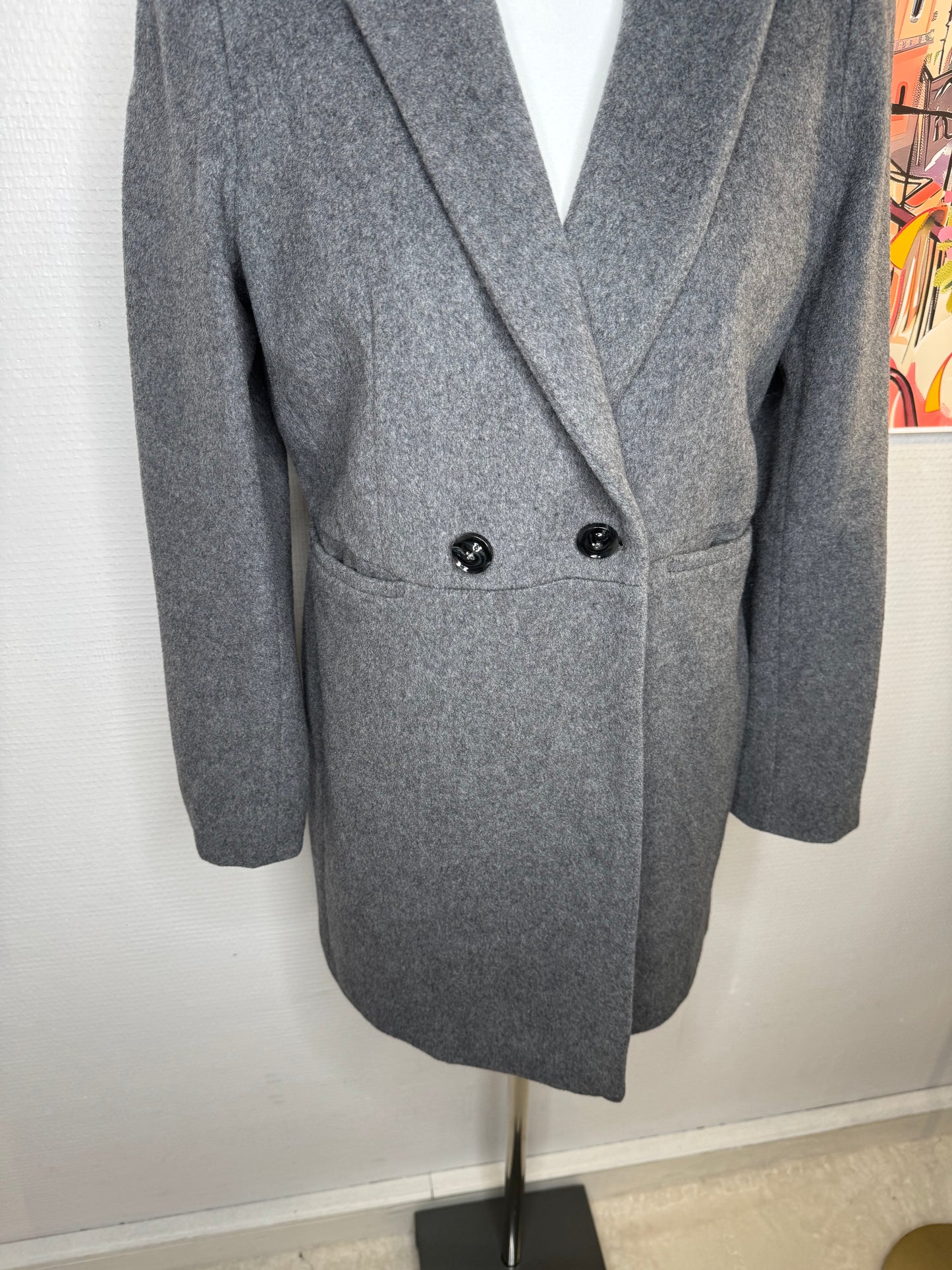 Manteau Caroll laine taille 40