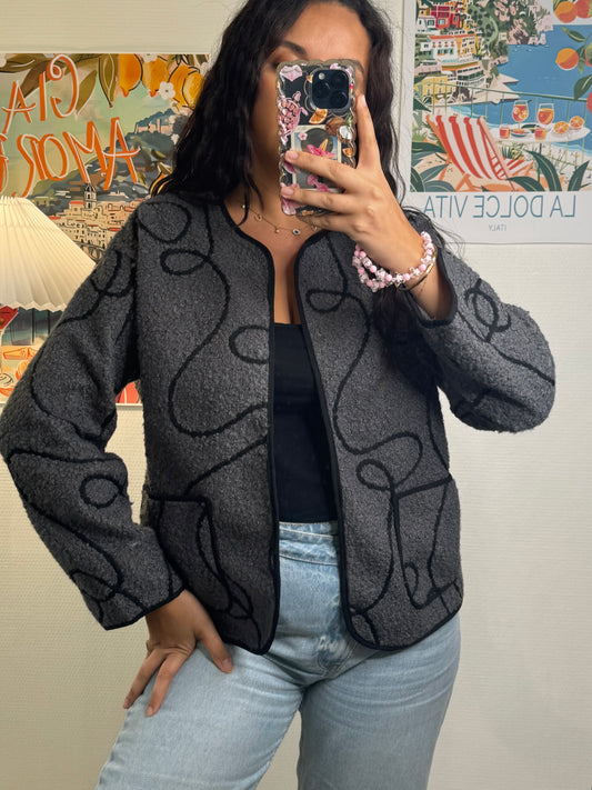 Veste Pilou grise