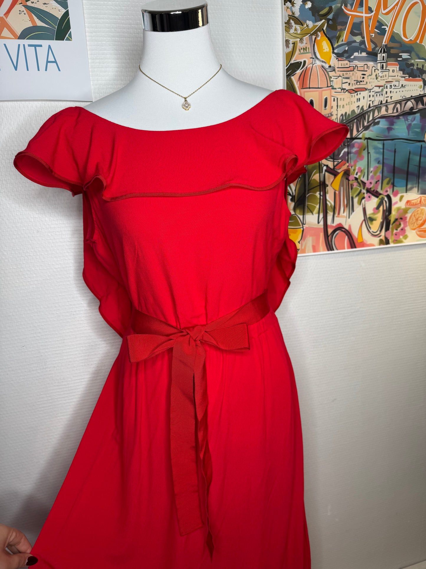 Robe rouge Tara Jarmon taille 38