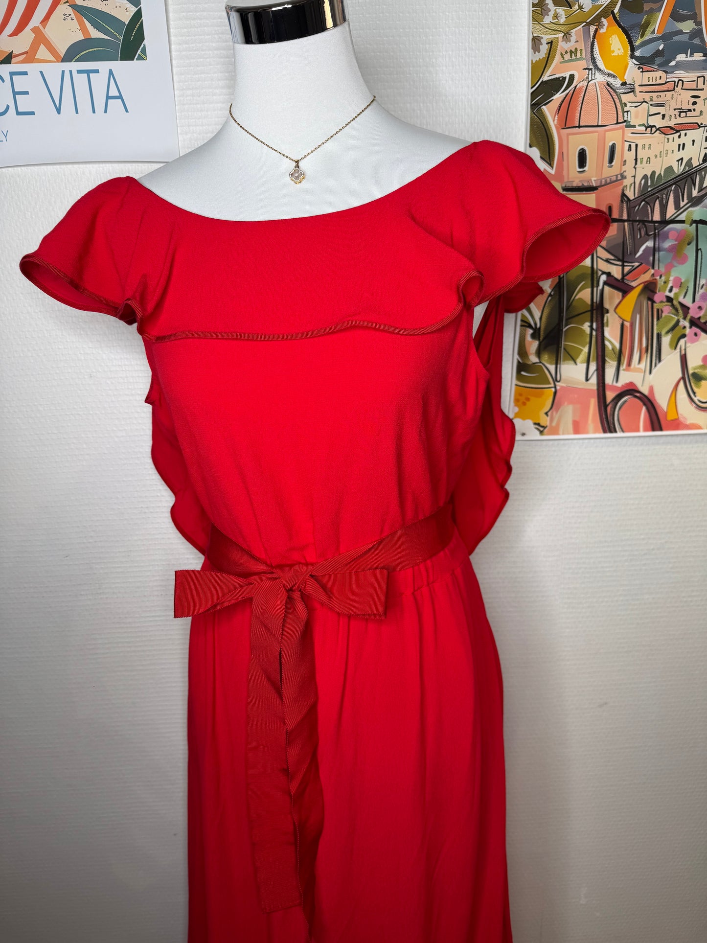 Robe rouge Tara Jarmon taille 38