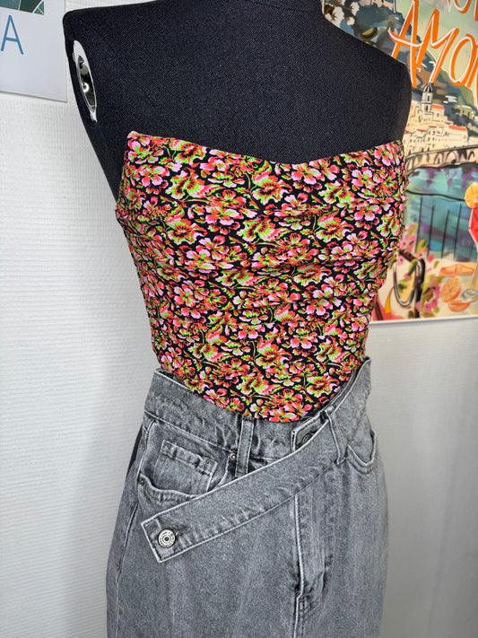 Bustier fleurie Zara taille 34