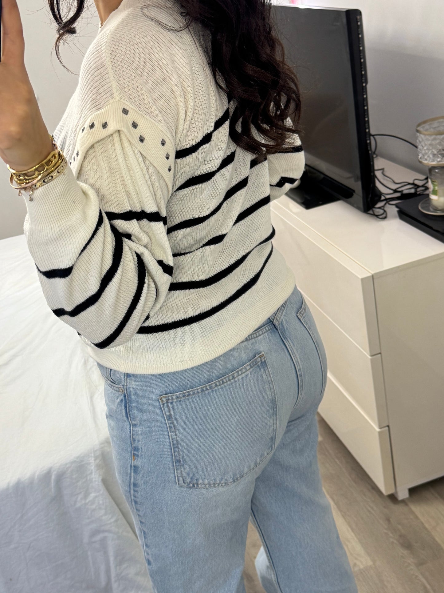 Pull IKKS marinière taille 36