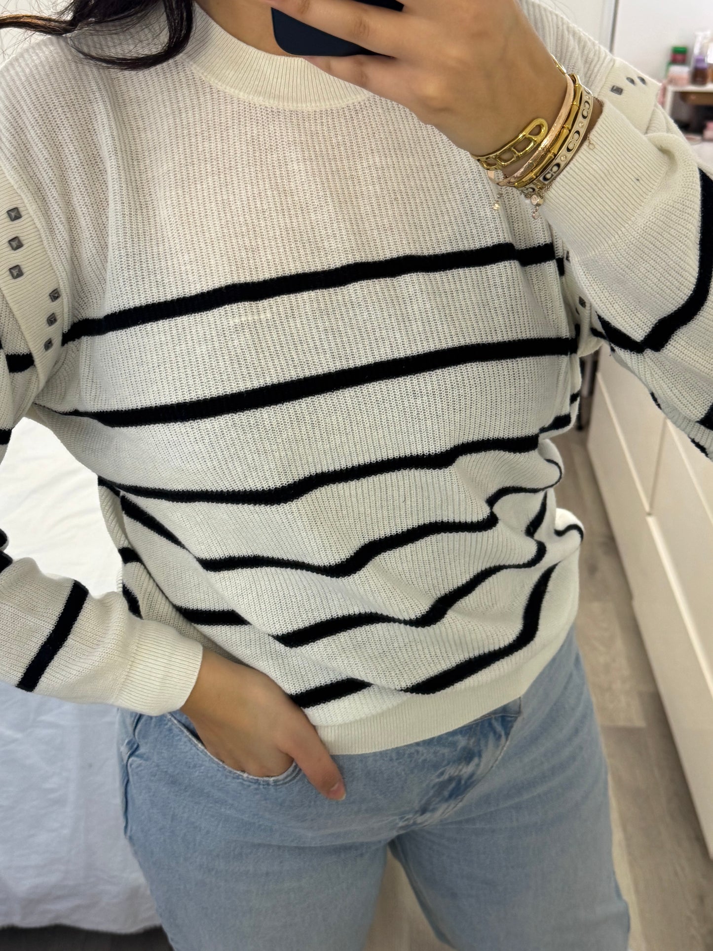 Pull IKKS marinière taille 36