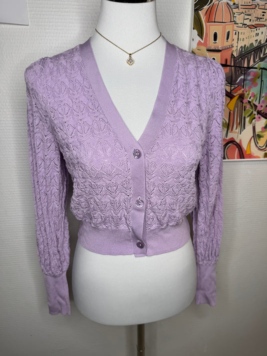 Cardigan Zara Lila taille 38