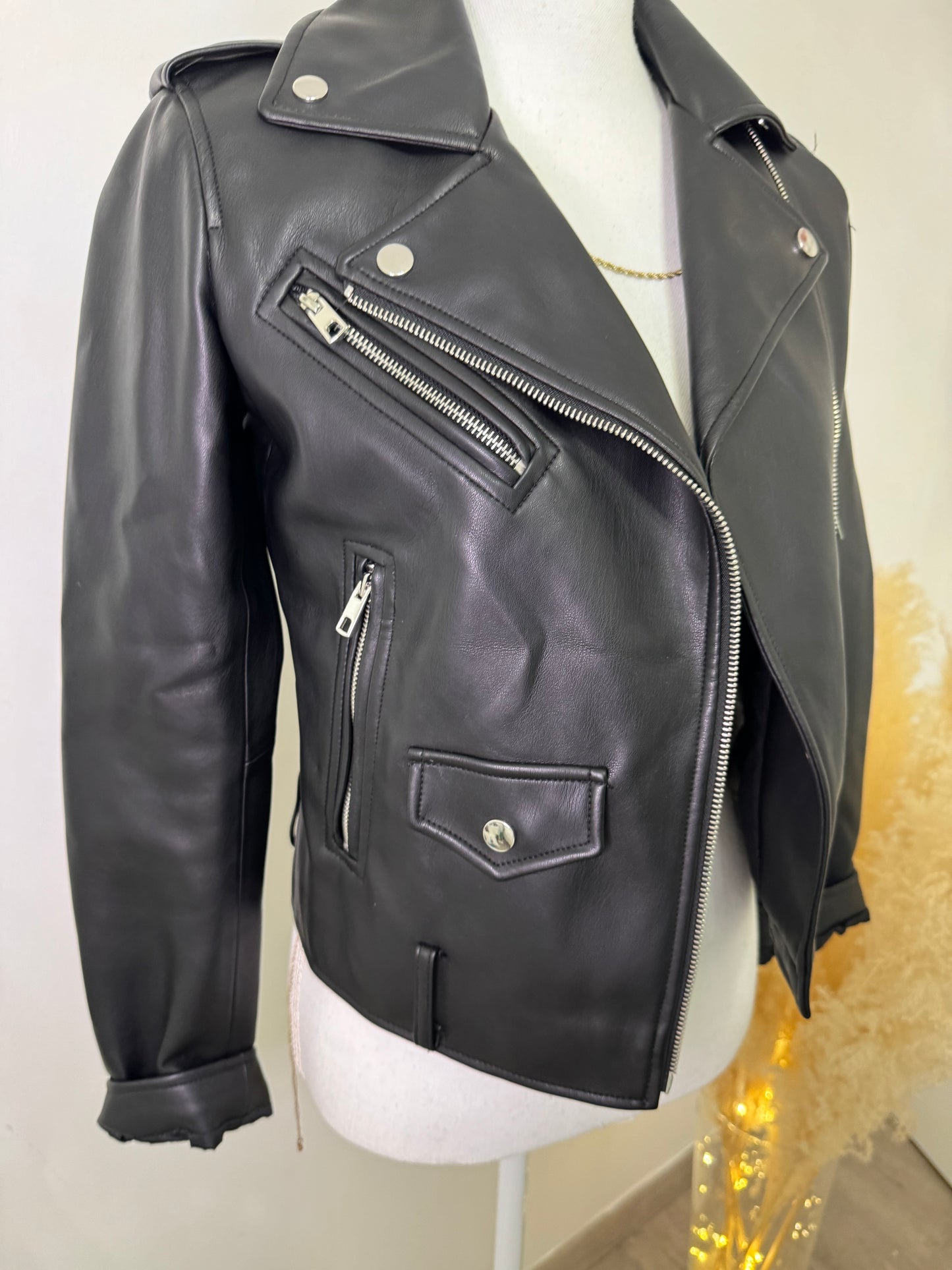 Veste simili cuir Zara T34