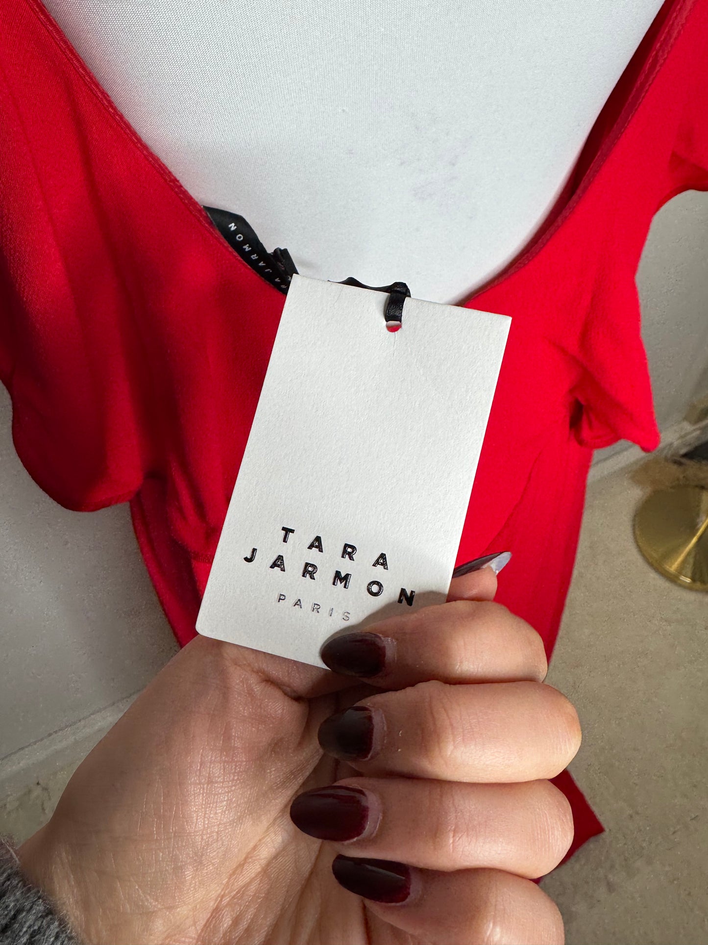 Robe rouge Tara Jarmon taille 38