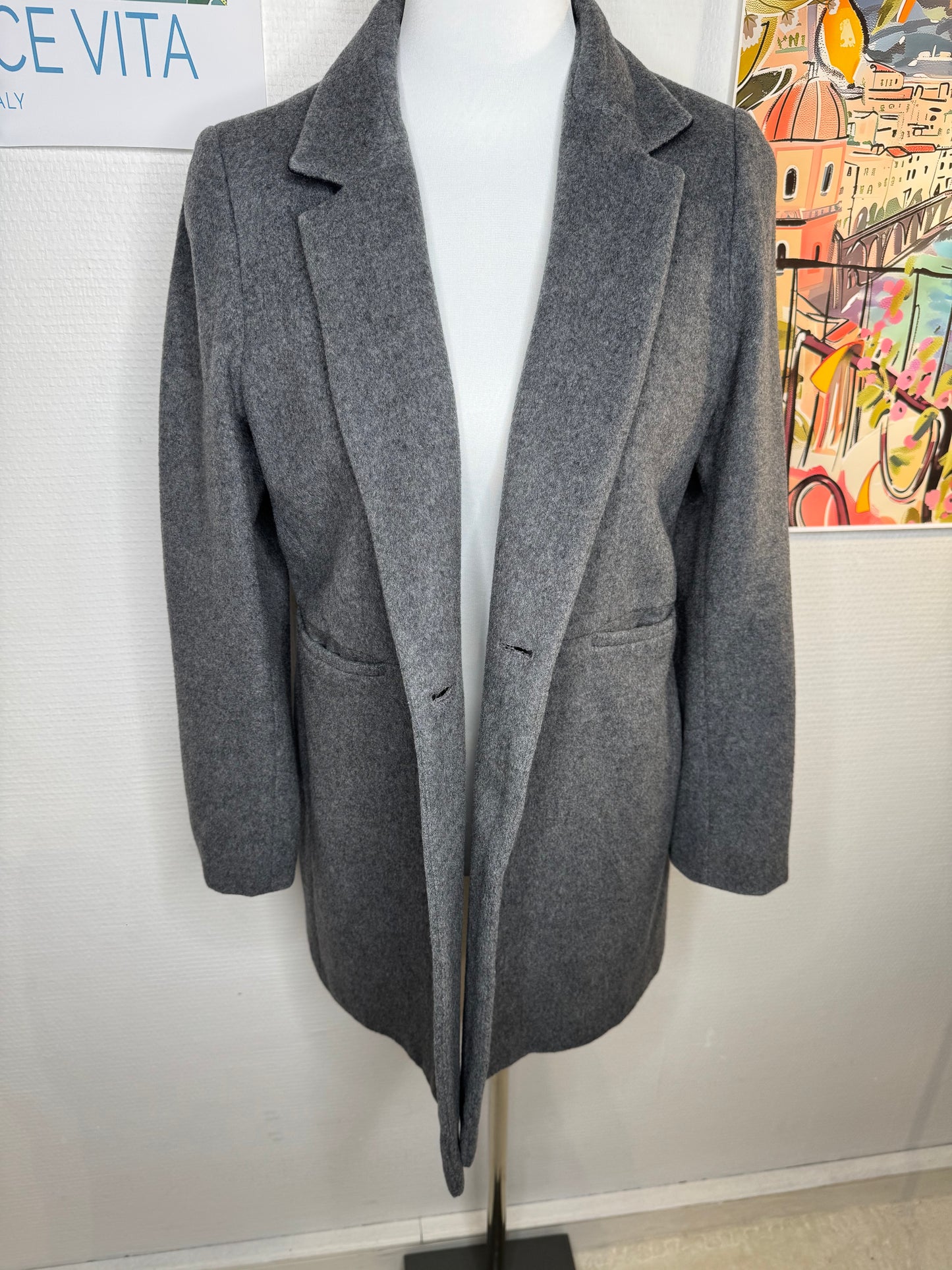 Manteau Caroll laine taille 40