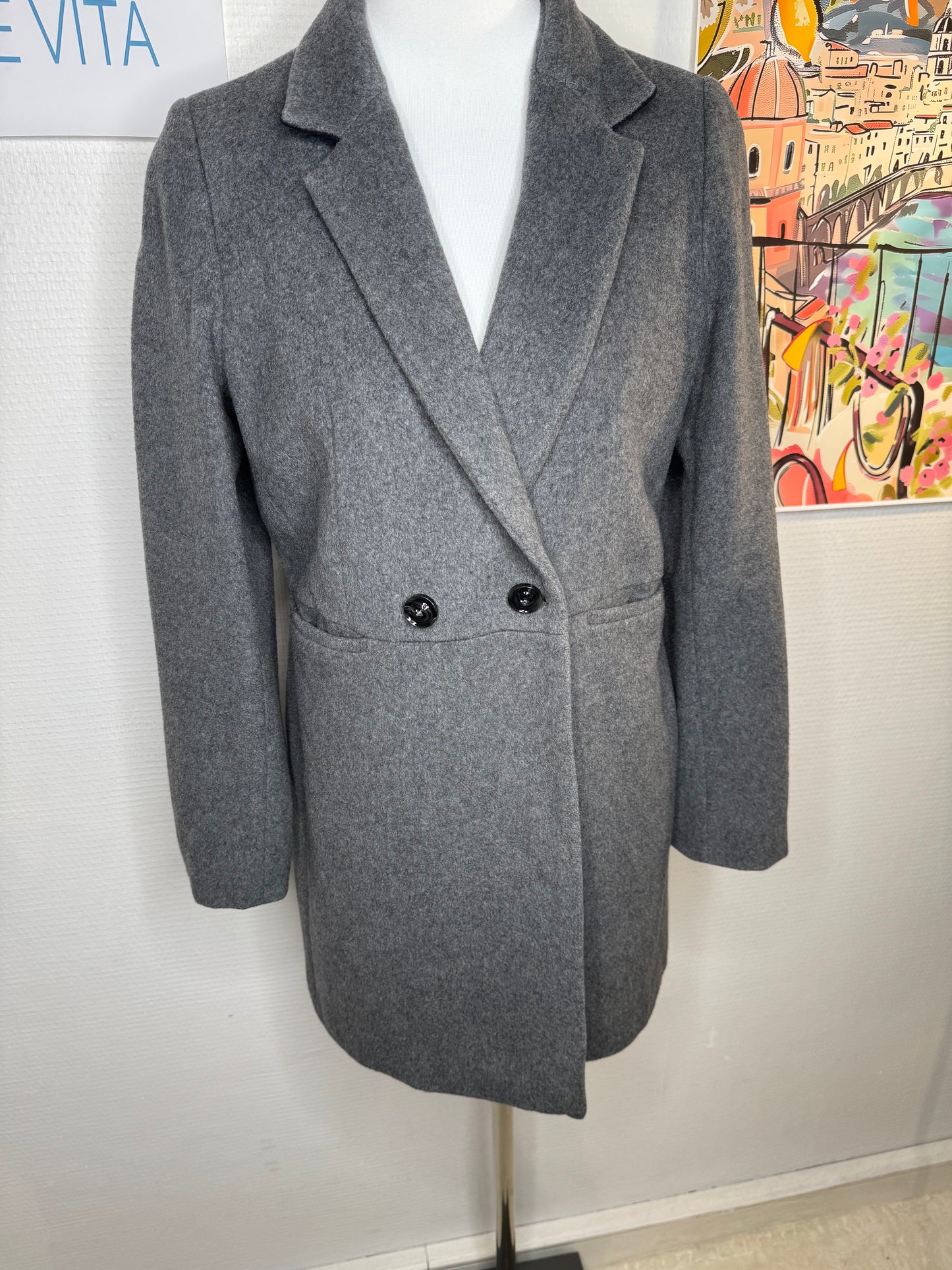 Manteau Caroll laine taille 40