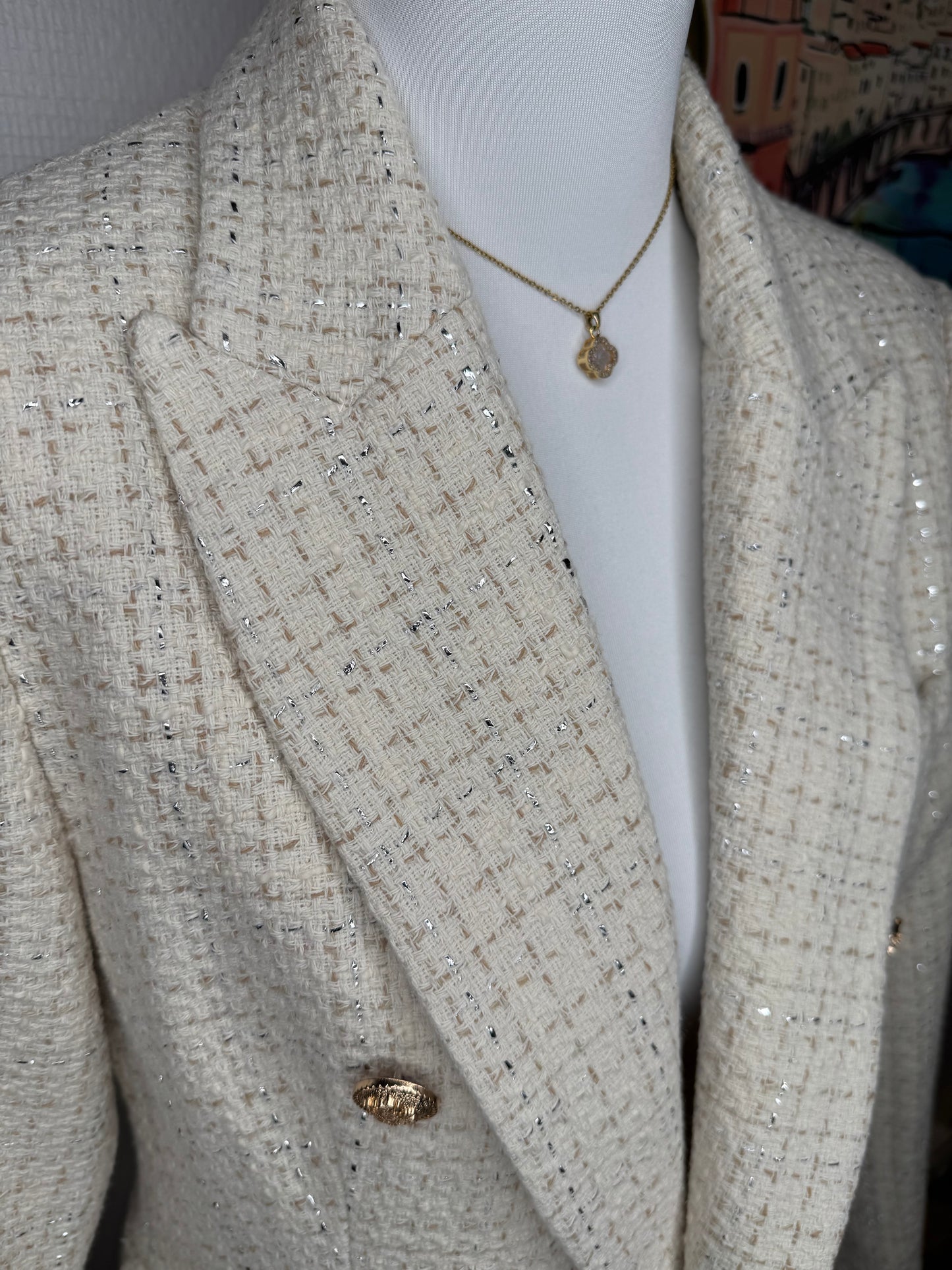 Blazer tweed taille 42