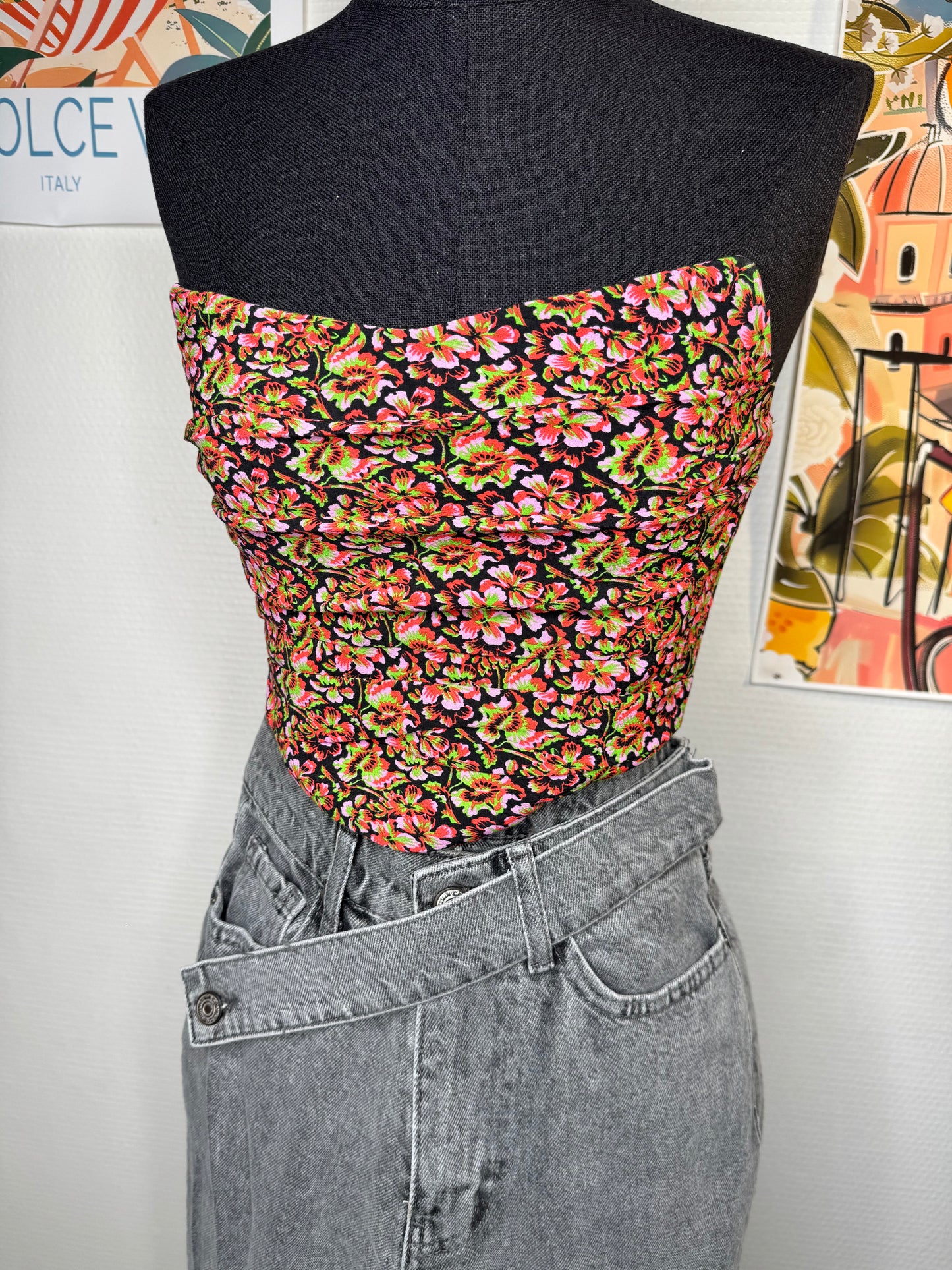 Bustier fleurie Zara taille 34