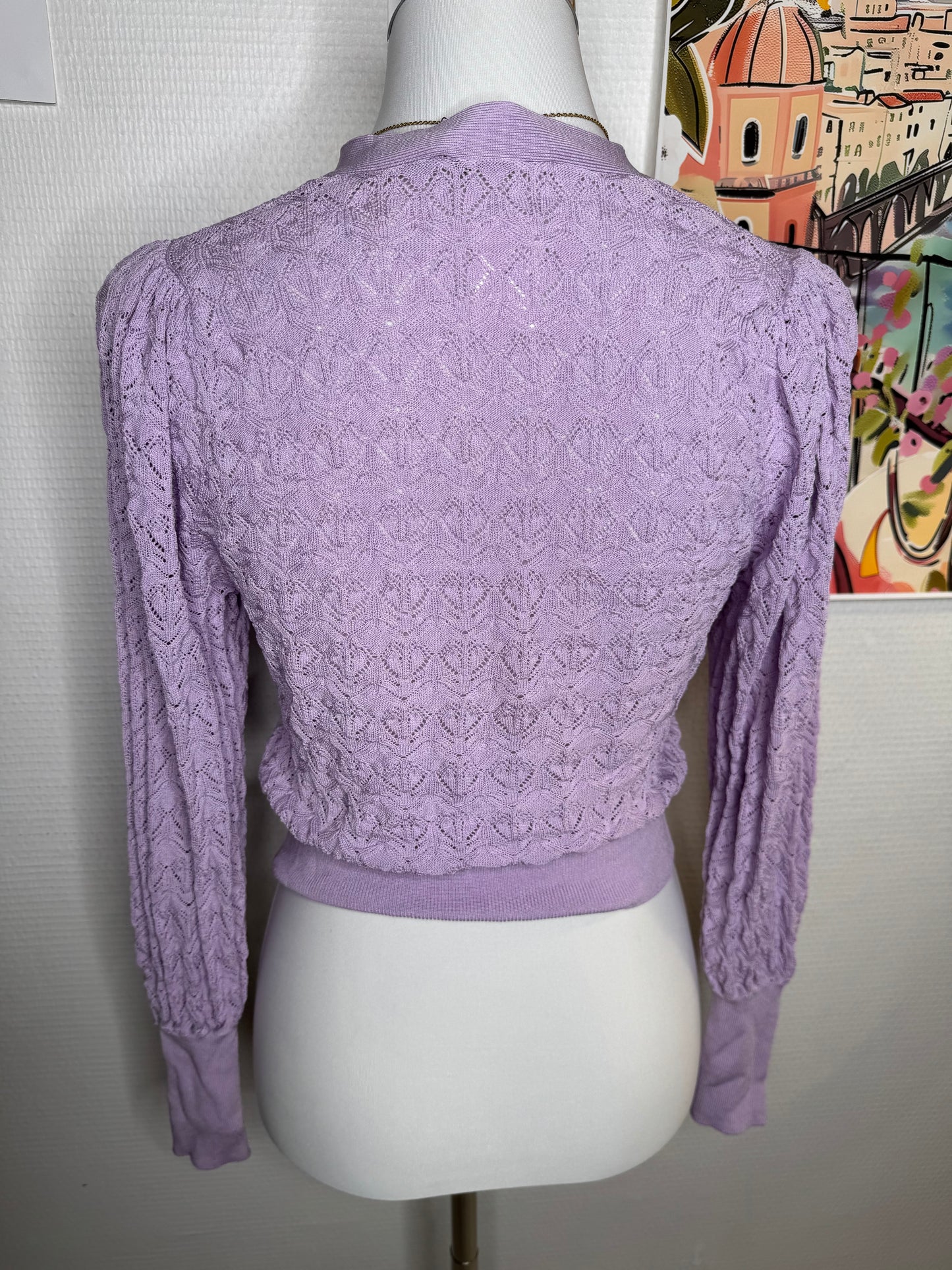 Cardigan Zara Lila taille 38