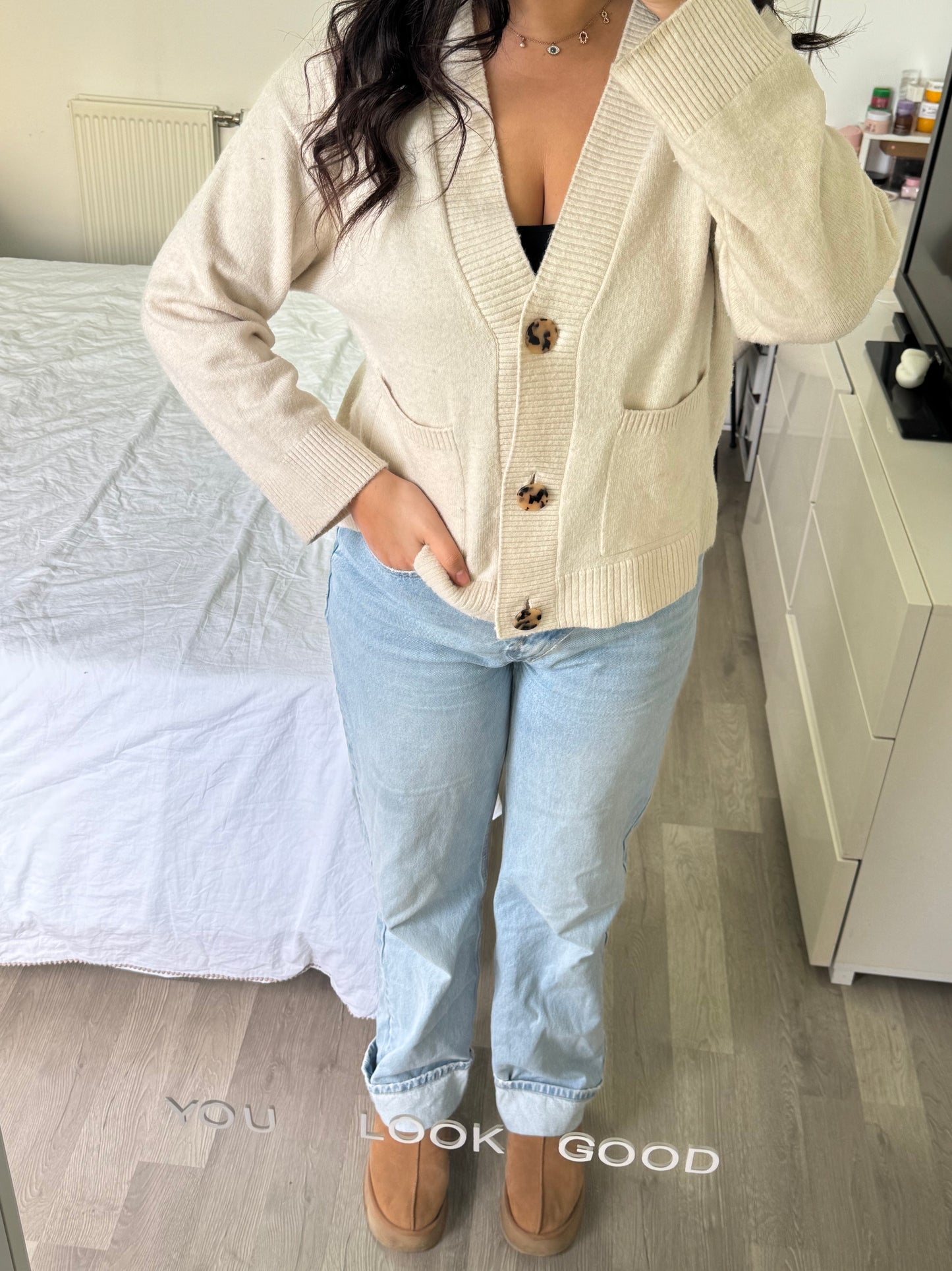 Cardigan H&M taille 34 oversize