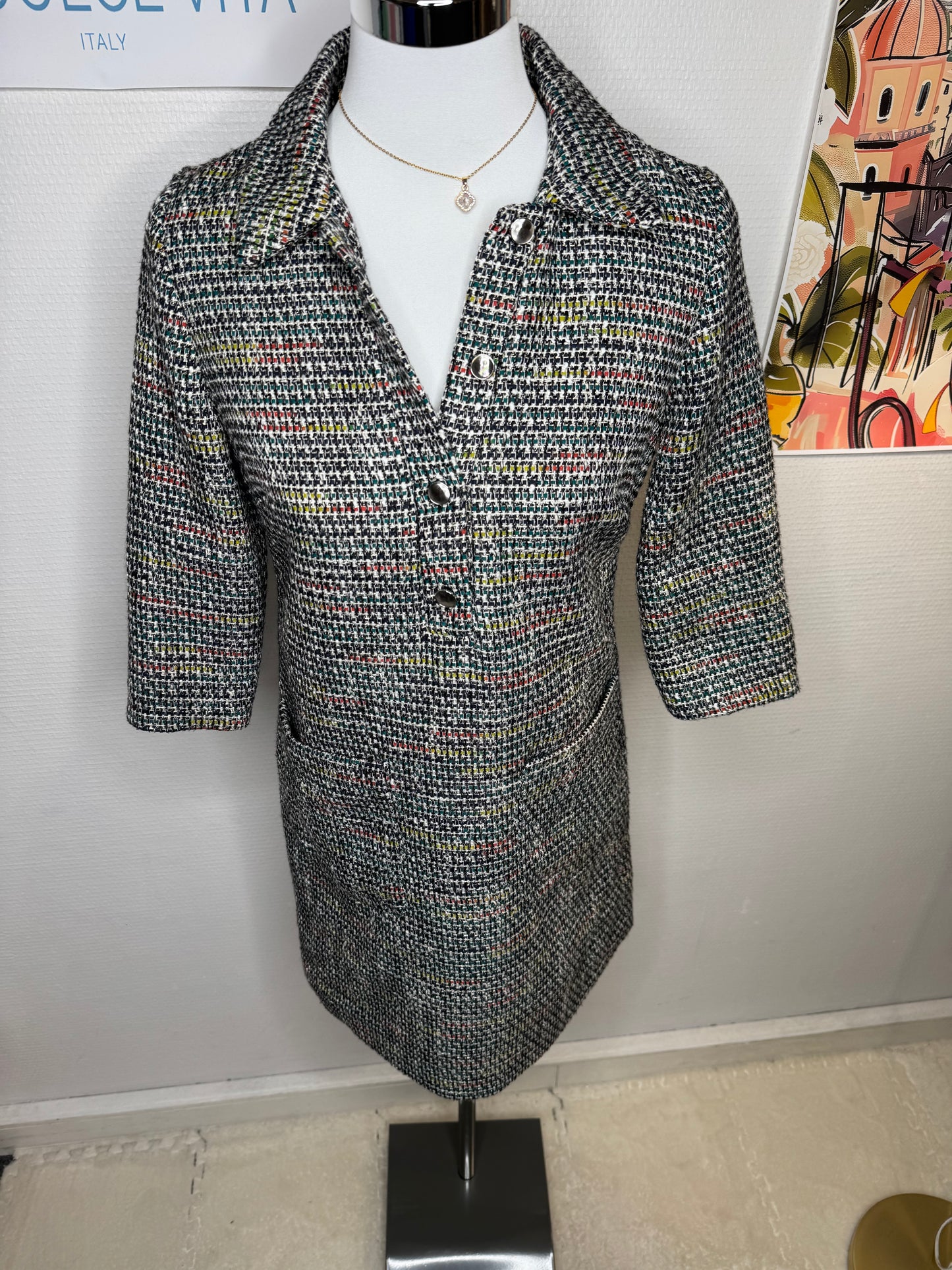 Robe Caroll tweed taille 38