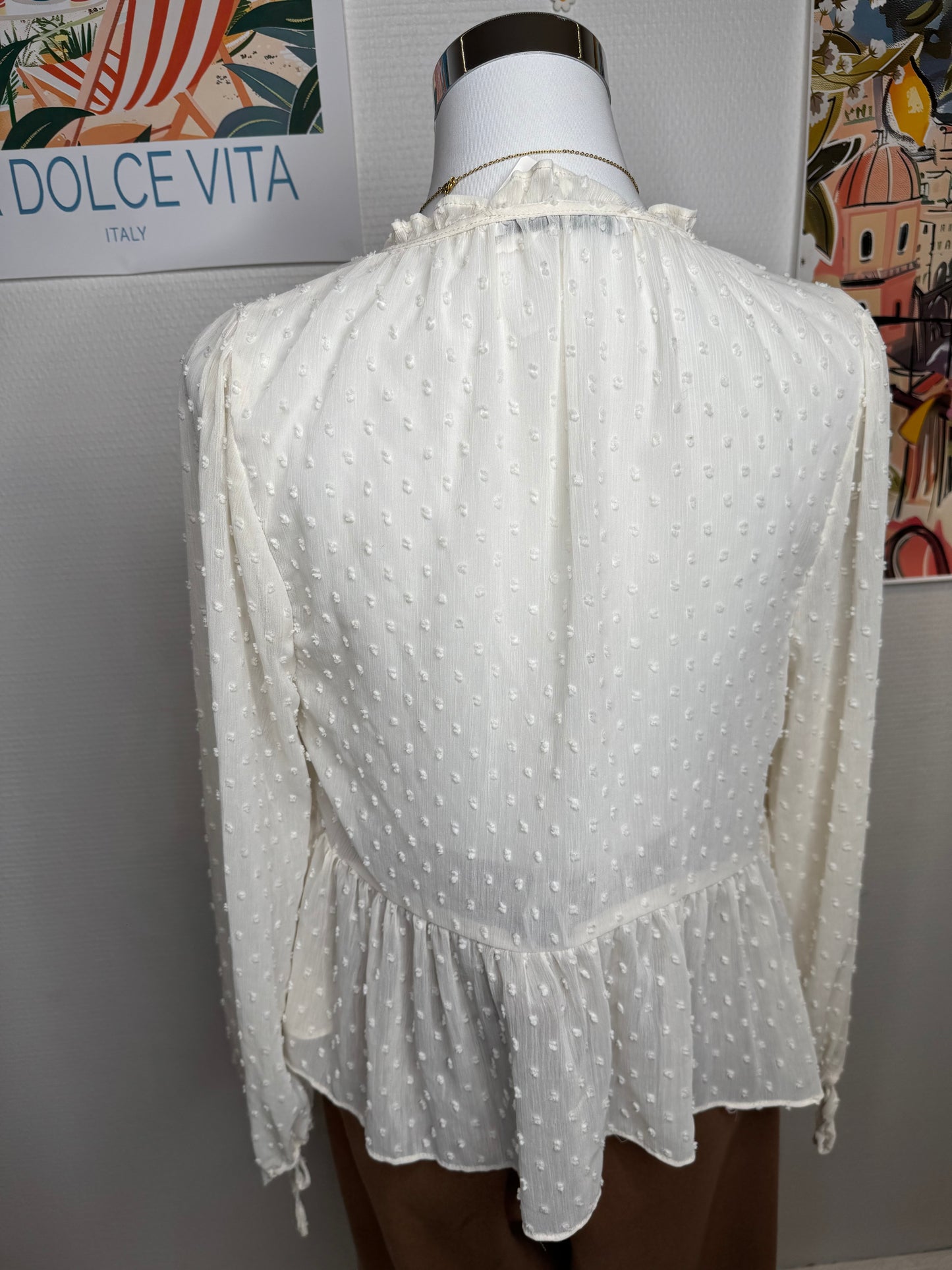 Blouse crème Zara taille 38