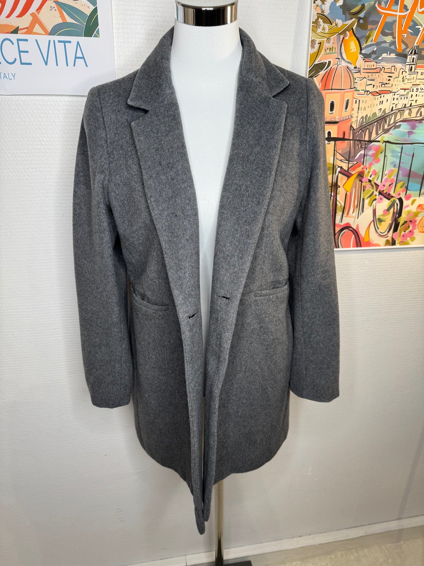 Manteau Caroll laine taille 40