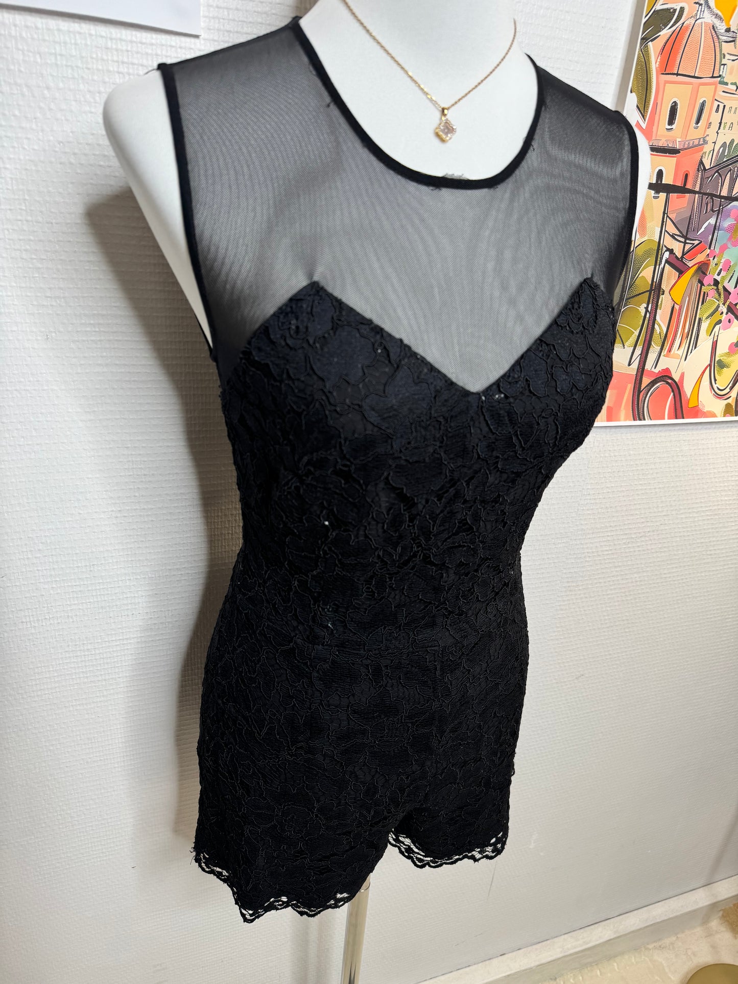 Combishort Sandro taille 36 dentelle