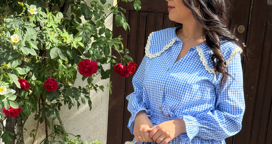 Chemisier Vichy taille unique